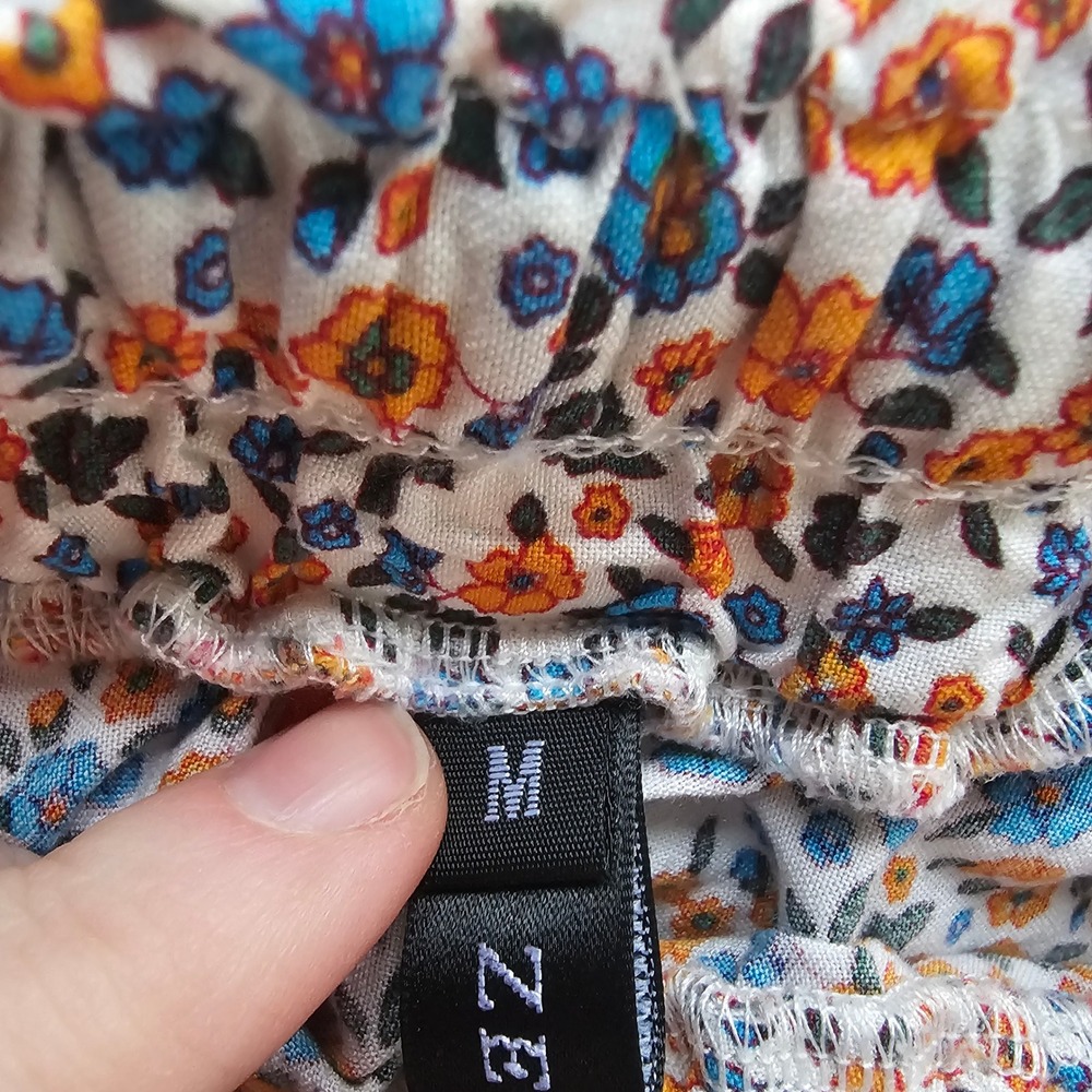Zesica Floral Maxi Skirt Medium Multicolor Boho Cottagecore Prairie Hippie earth - Picture 8 of 10